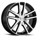 15x7 Raceline 145M Black / Machined 5x110 5x115 ET40 Wheel Rim