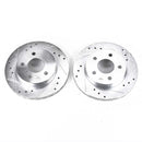 PowerStop Evolution Drilled Slotted Rotors Pair Rear For Ford Thunderbird
