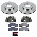 PowerStop OE Stock Replacement Low-Dust Ceramic Brake Pad, Rotor and Caliper Kit