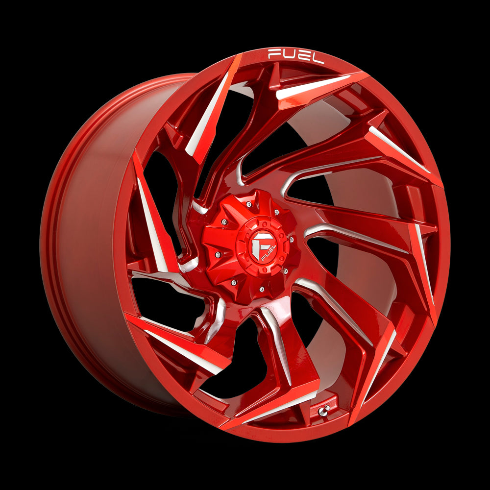 24X12 Fuel D754 REACTION Candy Red Milled 5X127/5X139.7 ET-44 wheel/rim - 0