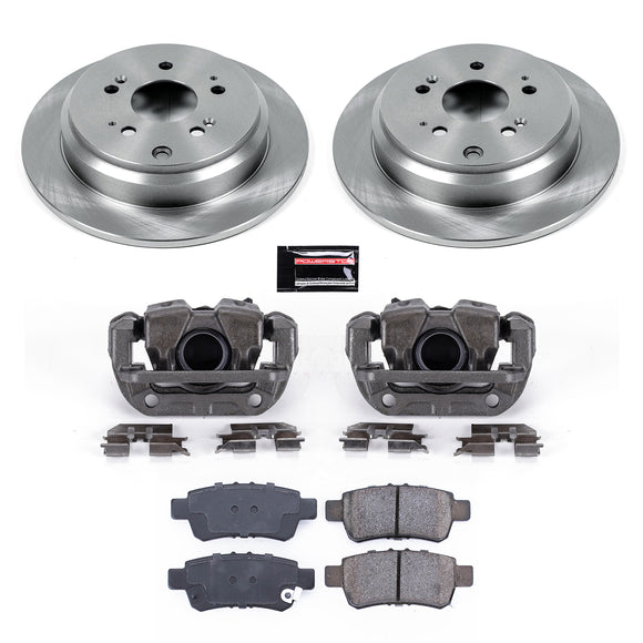 PowerStop OE Stock Replacement Low-Dust Ceramic Brake Pad, Rotor and Caliper Kit