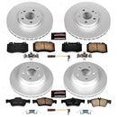 PowerStop Genuine Geomet Coated Rotor and Carbon-Fiber Ceramic Brake Pad Kit