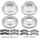 PowerStop Genuine Geomet Coated Rotor and Low-Dust Ceramic Brake Pad Kit