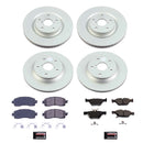 PowerStop Genuine Geomet Coated Rotor and Low-Dust Ceramic Brake Pad Kit