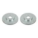 PowerStop Evolution Drilled Slotted Rotors Pair Front For Hyundai Veracruz