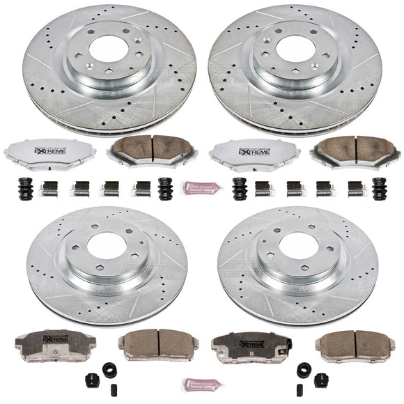 PowerStop Z26 Street Performance Ceramic Brake Pad and Drilled & Slotted Rotor K