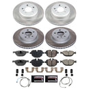 PowerStop Semi-Coated Rotor and Low-Dust Ceramic Brake Pad Kit