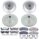 PowerStop Genuine Geomet Coated Rotor and Low-Dust Ceramic Brake Pad Kit