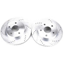 PowerStop Evolution Drilled Slotted Rotors Pair Front For Dodge Ram 1500