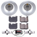 PowerStop Genuine Geomet Coated Rotor and Carbon-Fiber Ceramic Brake Pad Kit