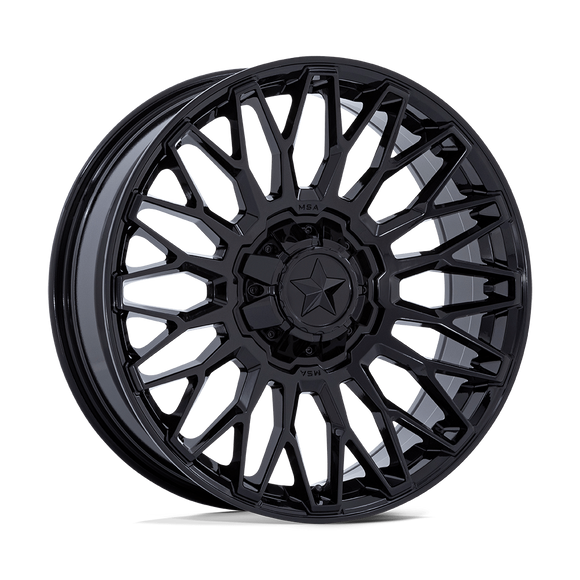 15X7 Msa Offroad Wheels M50 Clubber Gloss Black 4X137 4X156 ET10 Wheel Rim
