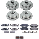 PowerStop OE Stock Replacement Low-Dust Ceramic Brake Pad and Rotor Kit