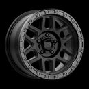 18X9 KMC KM544 MESA Satin Black With Gloss Black Lip 5X150 ET25 wheel/rim-2
