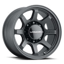 17x9 Vision 351 Flow Satin Black 8x165.1 8x6.5 ET0 Wheel Rim