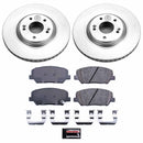 PowerStop Genuine Geomet Coated Rotor and Low-Dust Ceramic Brake Pad Kit