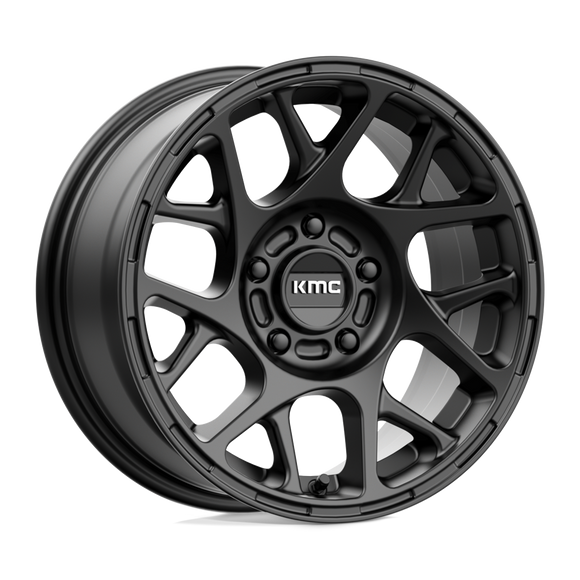 17X8 KMC KM708 Bully Satin Black 5X120 ET38 wheel/rim