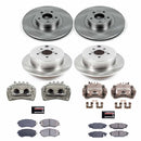PowerStop OE Stock Replacement Low-Dust Ceramic Brake Pad, Rotor and Caliper Kit