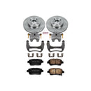 PowerStop OE Stock Replacement Low-Dust Ceramic Brake Pad, Rotor and Caliper Kit