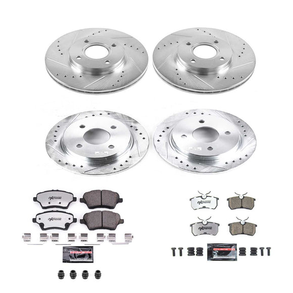 PowerStop Z26 Street Performance Ceramic Brake Pad and Drilled & Slotted Rotor K
