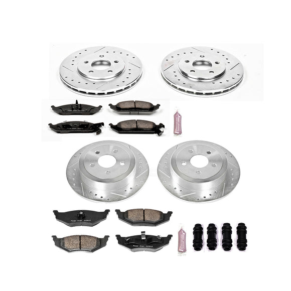 PowerStop Z23 Daily Driver Carbon-Fiber Ceramic Brake Pad and Drilled & Slotted