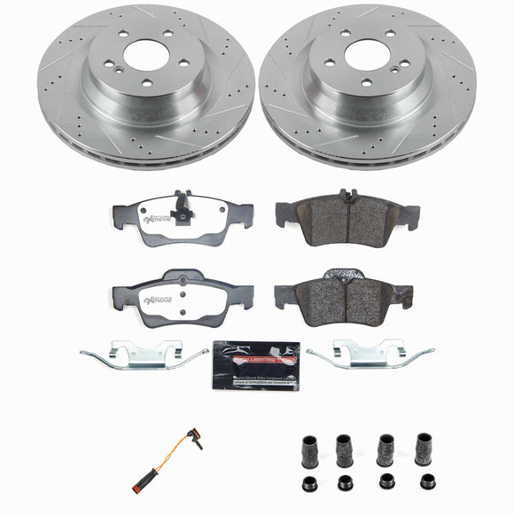 Z26 Street Performance Ceramic Brake Pad and Drilled & Slotted Rotor Kit