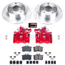 PowerStop Z23 Daily Driver Carbon-Fiber Ceramic Pads Drilled & Slotted Rotor & C