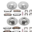 PowerStop Z36 Carbon-Fiber Ceramic Brake Pad with Drilled and Slotted Rotor Kit