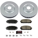 PowerStop Genuine Geomet Coated Rotor and Low-Dust Ceramic Brake Pad Kit