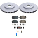 Genuine Geomet Coated Rotor and Carbon-Fiber Ceramic Brake Pad Kit