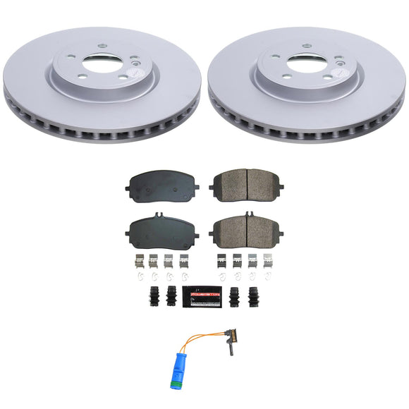 Genuine Geomet Coated Rotor and Carbon-Fiber Ceramic Brake Pad Kit