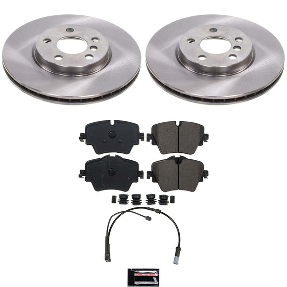 OE Stock Replacement Low-Dust Ceramic Brake Pad and Rotor Kit