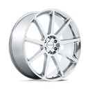 22X9.5 Status Mammoth Chrome 5X112 ET20 Wheel Rim-2