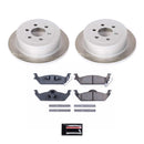 PowerStop Semi-Coated Rotor and Low-Dust Ceramic Brake Pad Kit