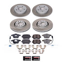 PowerStop Semi-Coated Rotor and Low-Dust Ceramic Brake Pad Kit