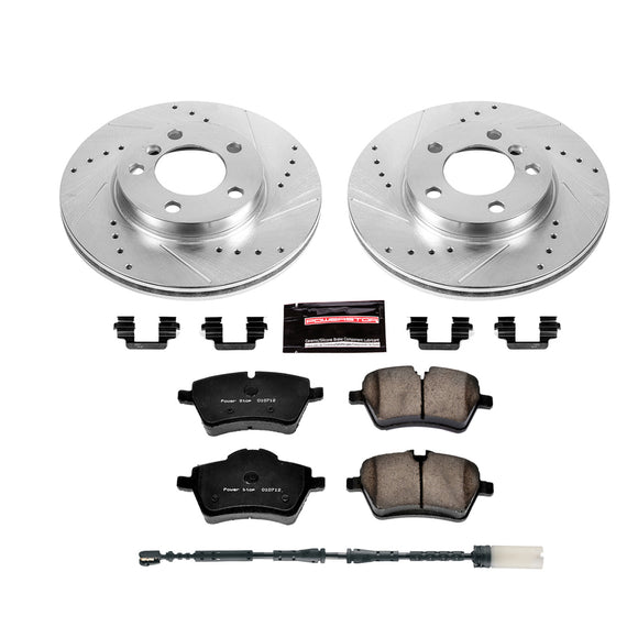 PowerStop Z23 Daily Driver Carbon-Fiber Ceramic Brake Pad and Drilled & Slotted