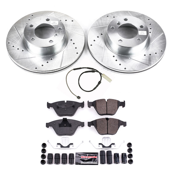 PowerStop Z23 Daily Driver Carbon-Fiber Ceramic Brake Pad and Drilled & Slotted