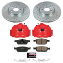 PowerStop Z23 Daily Driver Carbon-Fiber Ceramic Pads Drilled & Slotted Rotor & C