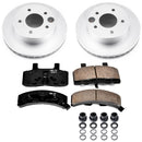 PowerStop Genuine Geomet Coated Rotor and Low-Dust Ceramic Brake Pad Kit