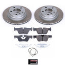 PowerStop Semi-Coated Rotor and Low-Dust Ceramic Brake Pad Kit