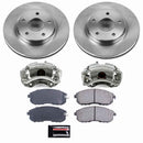 PowerStop OE Stock Replacement Low-Dust Ceramic Brake Pad, Rotor and Caliper Kit