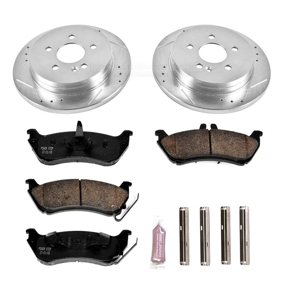 PowerStop Z23 Daily Driver Carbon-Fiber Ceramic Brake Pad and Drilled & Slotted