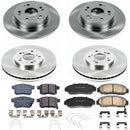 PowerStop OE Stock Replacement Low-Dust Ceramic Brake Pad and Rotor Kit