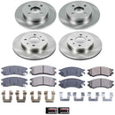 PowerStop OE Stock Replacement Low-Dust Ceramic Brake Pad and Rotor Kit