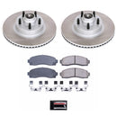 PowerStop Semi-Coated Rotor and Low-Dust Ceramic Brake Pad Kit