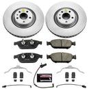 PowerStop Genuine Geomet Coated Rotor and Carbon-Fiber Ceramic Brake Pad Kit