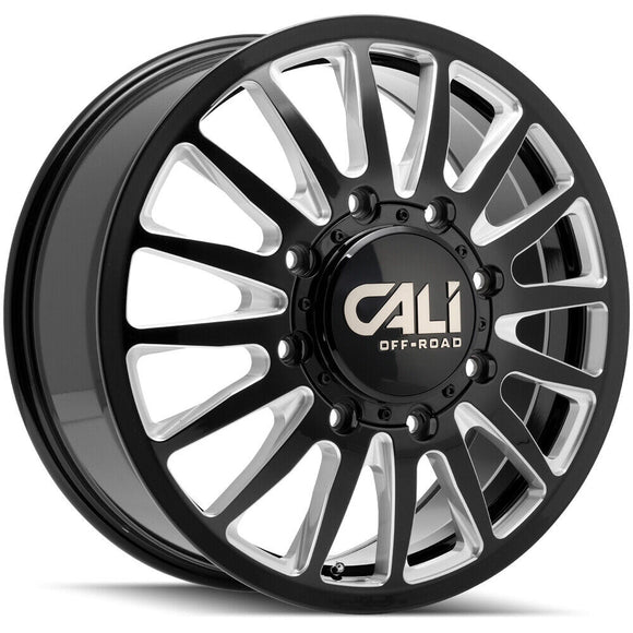 22x8.25 Cali Off-Road Summit Dually  Black/Milled  8x200 ET115 wheel/rim