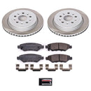 PowerStop Semi-Coated Rotor and Low-Dust Ceramic Brake Pad Kit