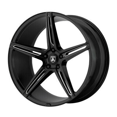 22X9 Asanti Black Alpha 5 Gloss Black Milled Wheel/Rim 5x114.3 ET32