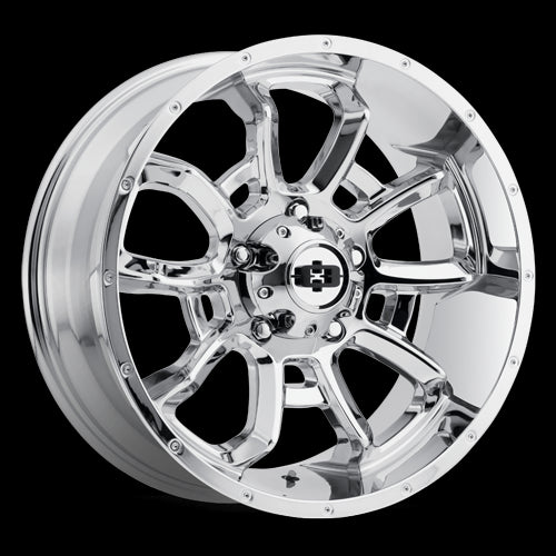 20x12 Vision 415 Bomb Chrome 6x139.7 6x5.5 ET-51 Wheel Rim