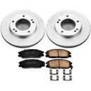PowerStop Genuine Geomet Coated Rotor and Low-Dust Ceramic Brake Pad Kit